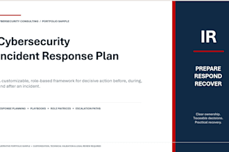 assess your incident response plan and provide actionable improvements