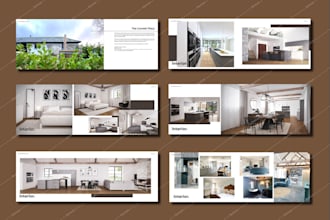 design architecture or interior portfolio and presentation board