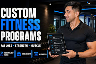 create a custom fitness program for fat loss and strength