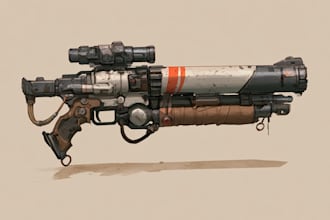 create weapon design and illustration