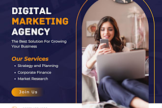 design professional social media posts for your  business