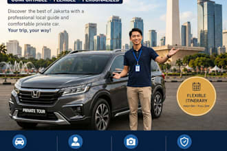 be your private tour guide in jakarta