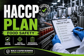 create a customized haccp plan and food safety documentation