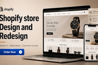 do shopify store design, shopify redesign and optimize shopify website ux