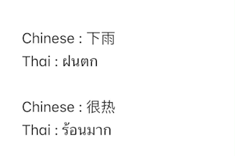 translate thai to chinese and chinese to thai professionally