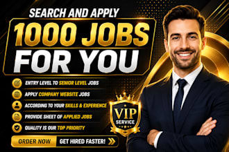 search and apply for 1000 jobs for you