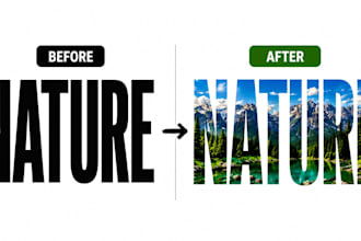 professionally mask text, objects and images in photoshop