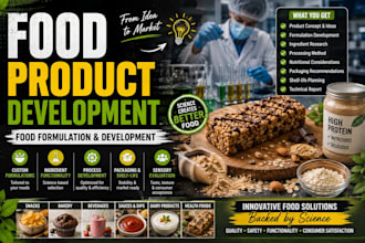 develop food product formulations and assist with development