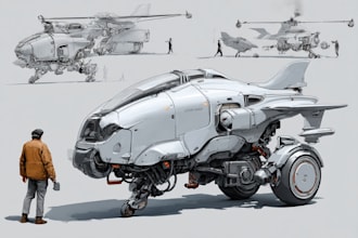 design scifi vehicles for you