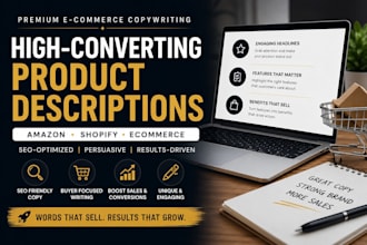write premium SEO product descriptions for amazon and shopify