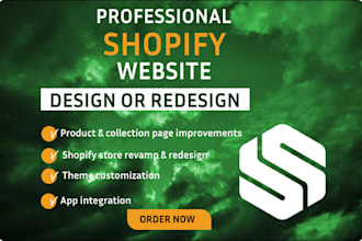 design, redesign and revamp your shopify store