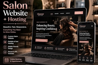 build a salon or barbershop booking website with hosting