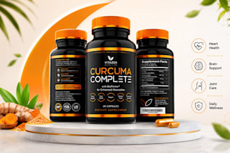 do professional supplement labels and packaging