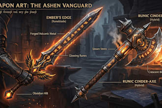 concept art ,game art ,weapon art