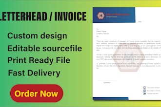 design professional invoice letterhead