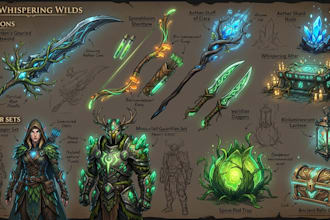 design unique weapons, armors and game assets concept arts