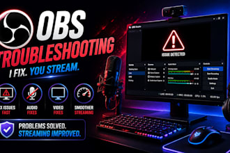 fix obs studio streaming audio video and black screen issues