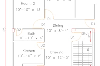 create 2d autocad floor plan and site layout