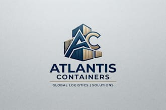 design a professional containers logo for your brand