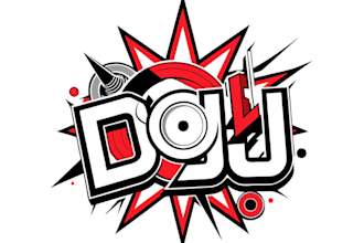 do custom dj logo design for  music edm nightclub