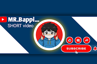 design a professional youtube channel banner