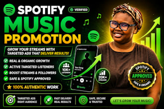 do organic spotify album and track promotion for lofi, amapiano, afrobeat music