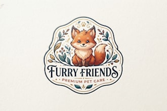 design a cute furry logo for your brand