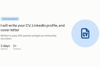 write a professional CV and linkedin profile that gets you interviews