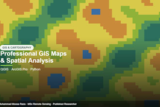 create professional gis maps and spatial analysis in qgis and arcgis