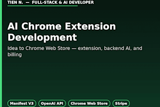 build a custom ai chrome extension from idea to web store