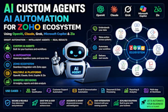 develop ai agents using openai, claude, grok, copilot and zia