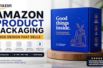 design amazon product packaging and box design