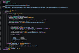 do web scraping and data extraction using python and beautiful soup