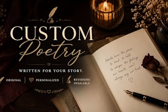 write a beautiful custom original poem for you