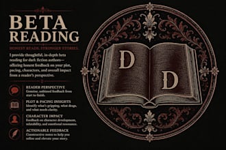 beta read your horror or dark fiction manuscript