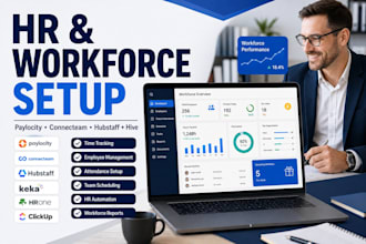 setup trinet hive paylocity clickup connecteam hubstaff hrone kekka time tracker