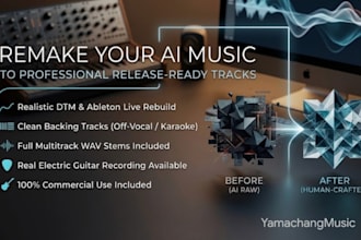 remake your ai generated song into a professional track