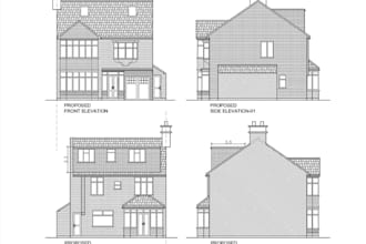 hip to gable roof conversion for UK house, design single storey extension plans
