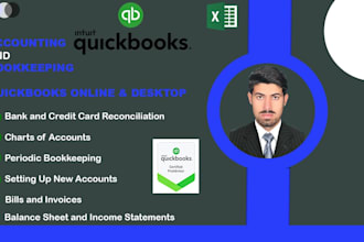 do bookkeeping and accounting using quickbooks online