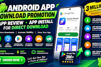 do android app download promotion, app review, app install for direct download