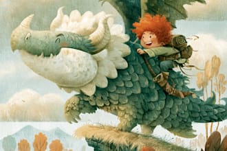 illustrate engaging picture books, storybooks or fairy tales