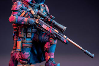 create a warhammer 40k character art