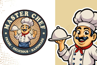 create a custom mascot logo and cartoon character