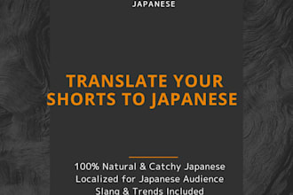 translate short dramas and instagram videos into japanese