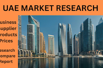 conduct uae market research and find suppliers