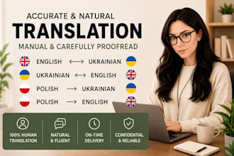 translate english ukrainian and polish to english