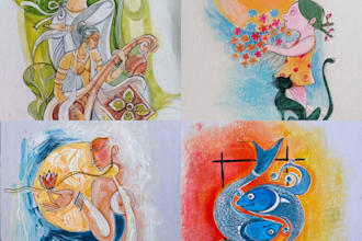draw authentic hand painted illustrations and custom arts