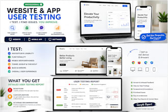 user test your website on pc or mobile phone