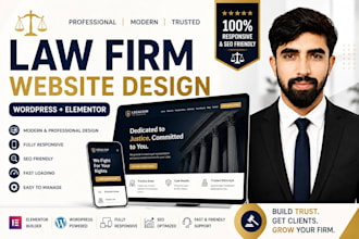 design a professional law firm website