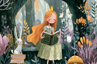 illustrate engaging picture books, storybooks or fairy tales